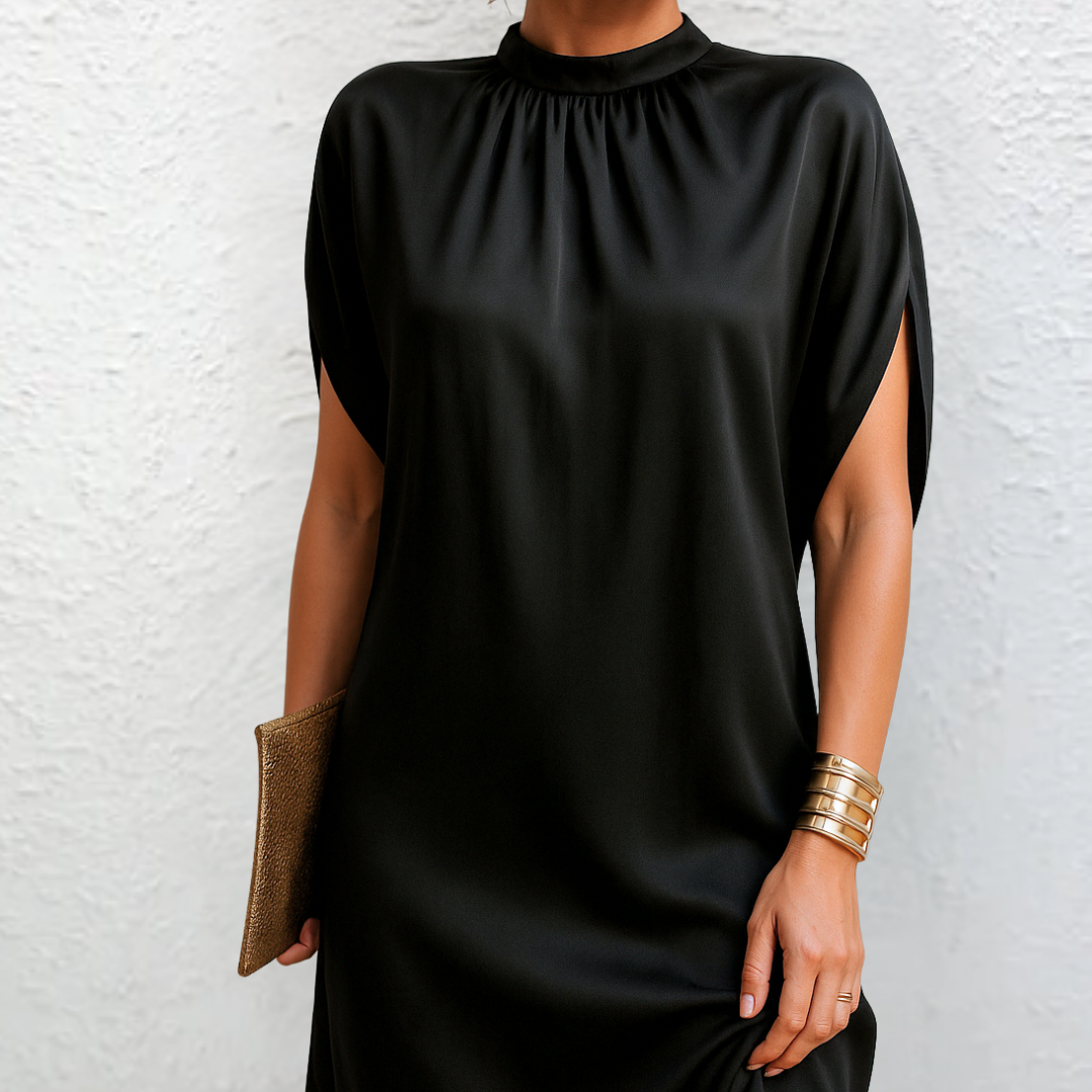 TRUDY – elegant, figursmickrande klänning