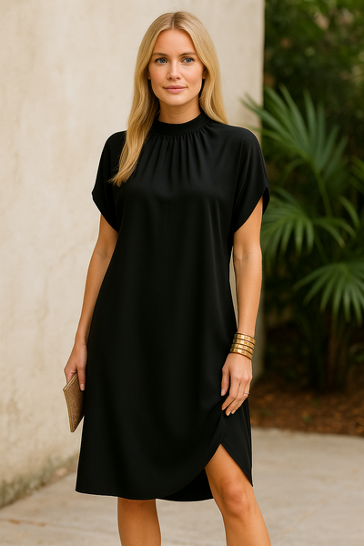 TRUDY – elegant, figursmickrande klänning