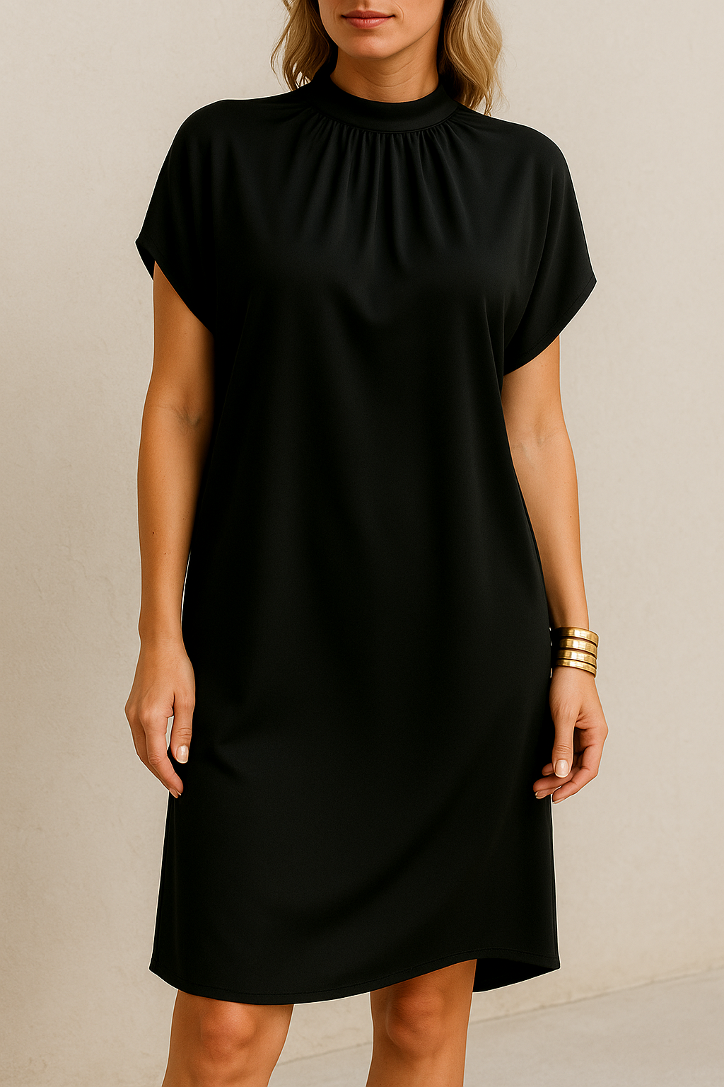 TRUDY – elegant, figursmickrande klänning