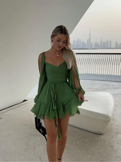 Lieke – Stilfuld Kort Sommerkjole